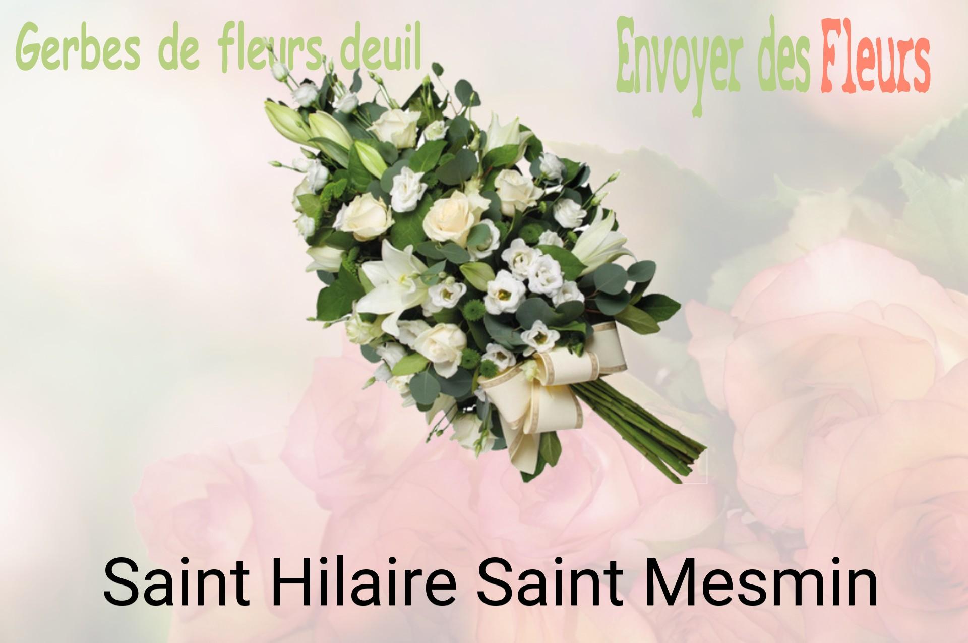 Gerbe de fleurs de deuil livrée à Saint-Hilaire-Saint-Mesmin